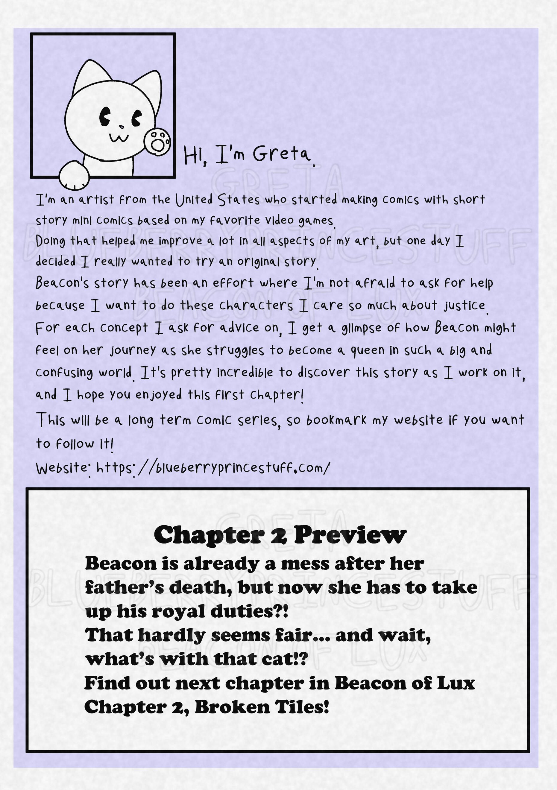 Beacon of Lux end page Beacon of Lux end page